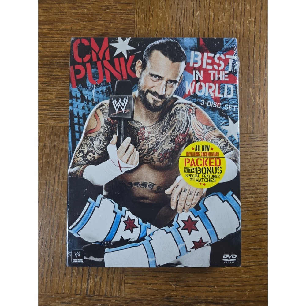 WWE: CM Punk - Best in the World (DVD, 2012, 3-Disc Set) New & Sealed